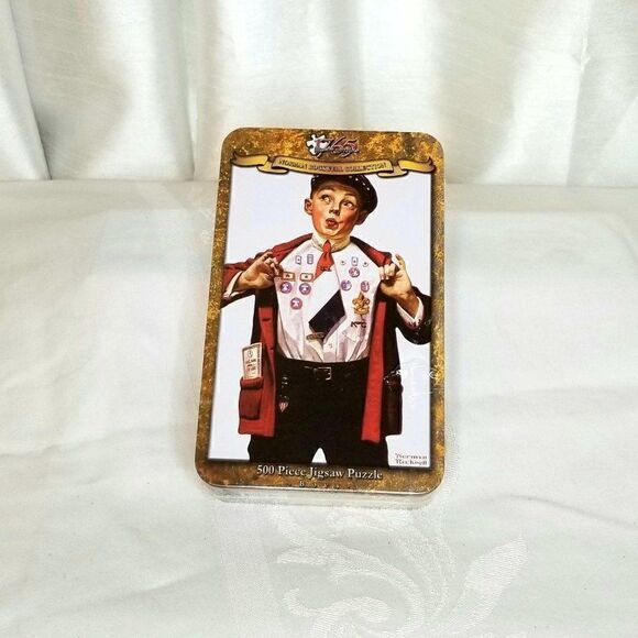 Norman Rockwell Two Jigsaw Puzzles - Picture 3 of 5